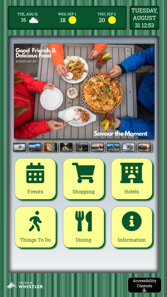 Portrait view of example interface 2
