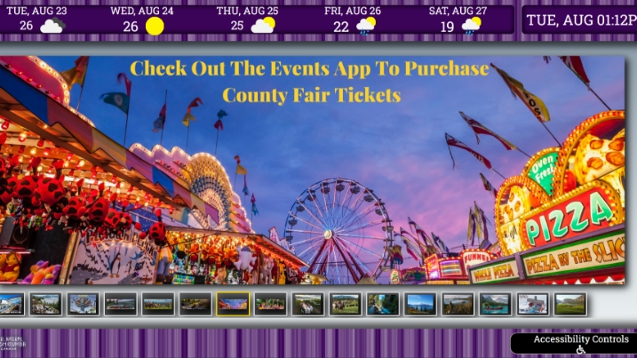 Digital Signage display example