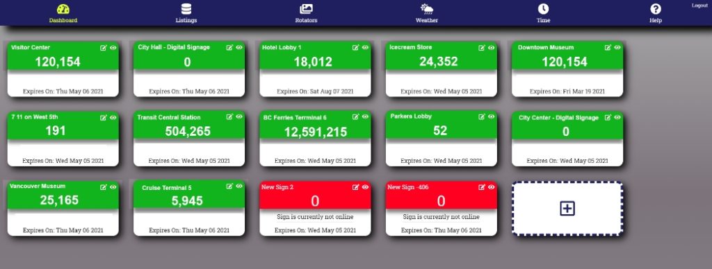 Easy to manage interface